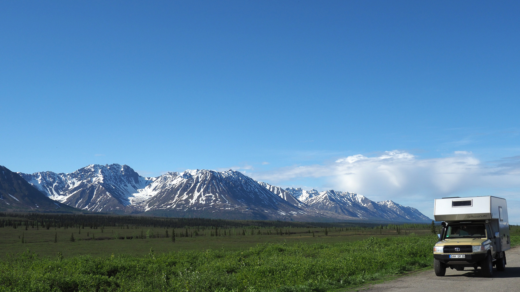 entlang der Alaska Range