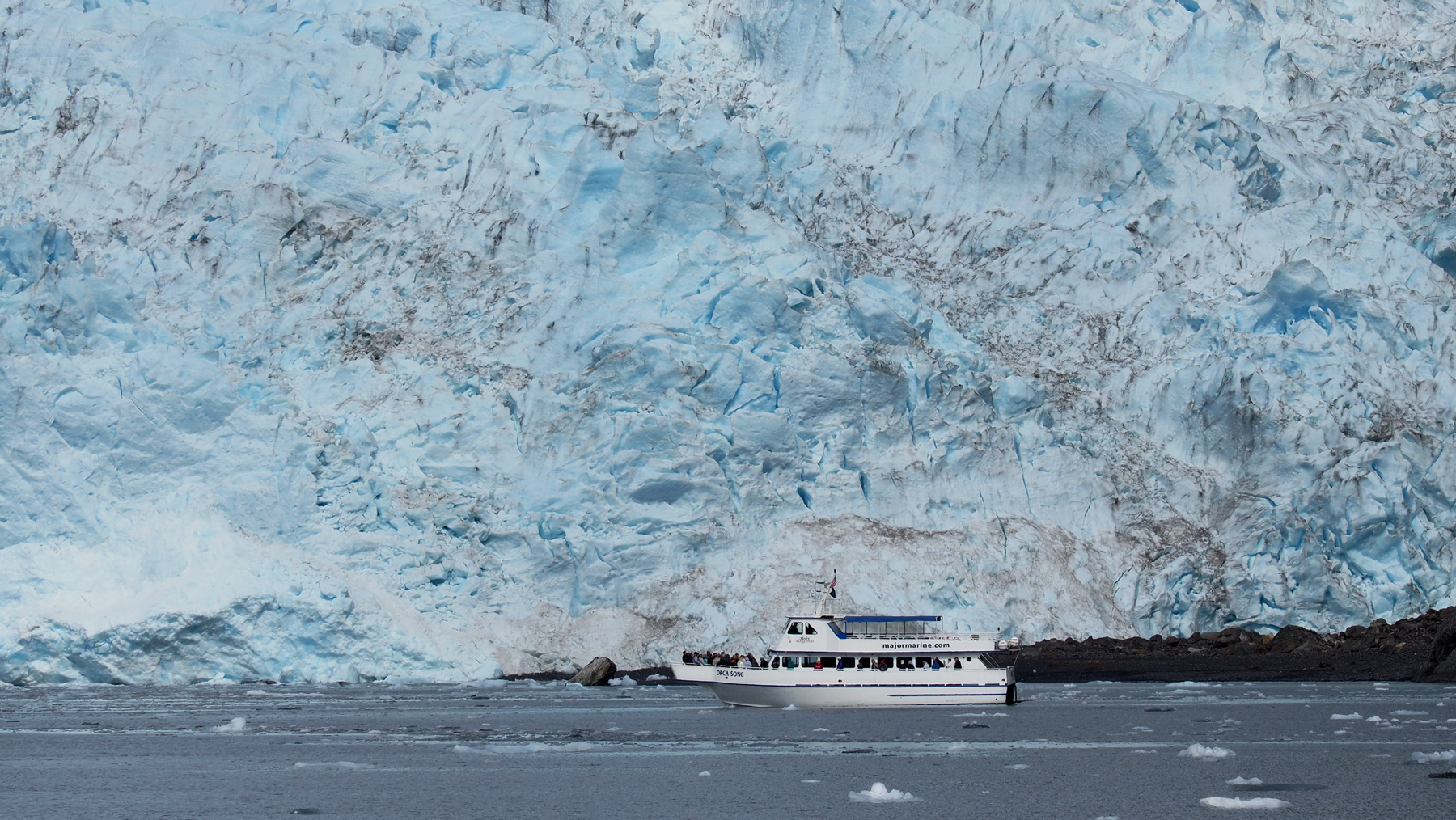 Bootsfahrt zum Holgate Gletscher