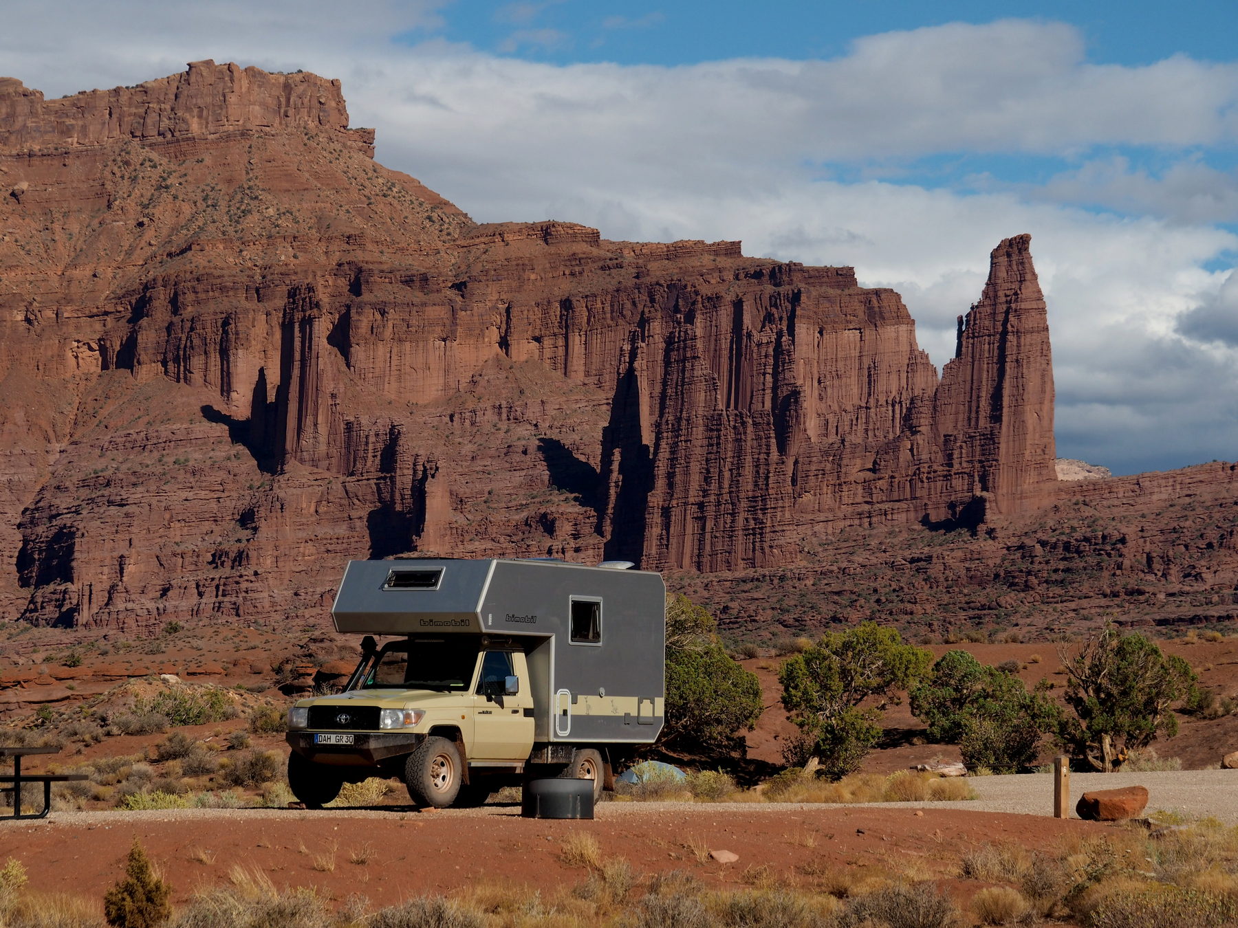 Campground bei den Fisher Towers
