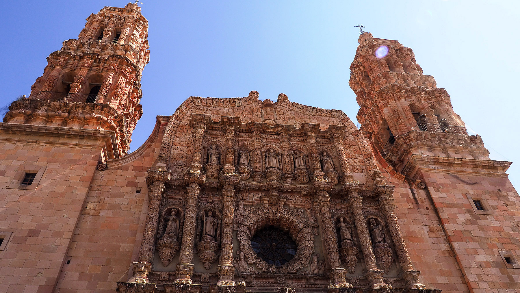 Die Kathedrale von Zacatecas mit prunkvoller Hauptfassade