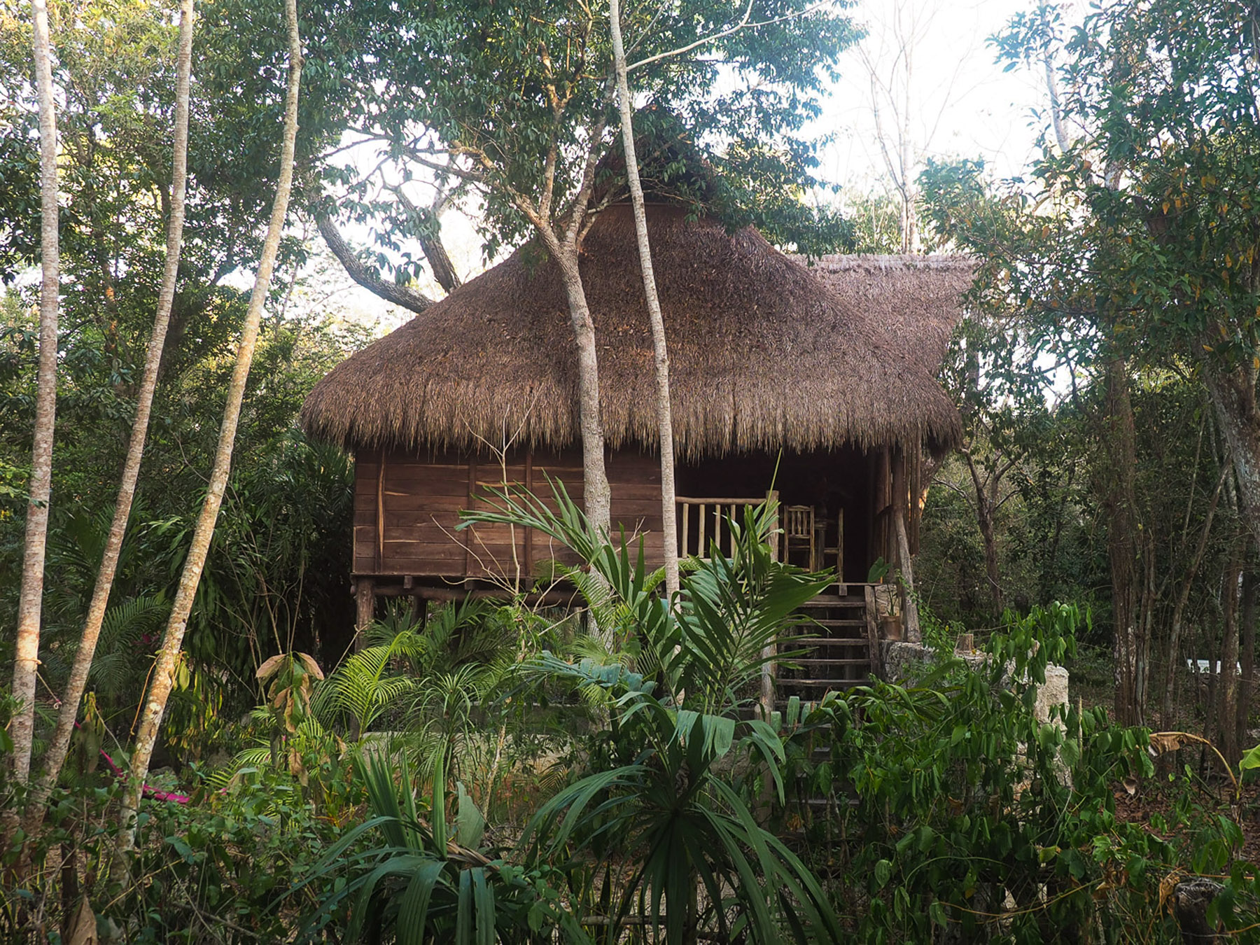 Dschungelhütten im Casa Mango