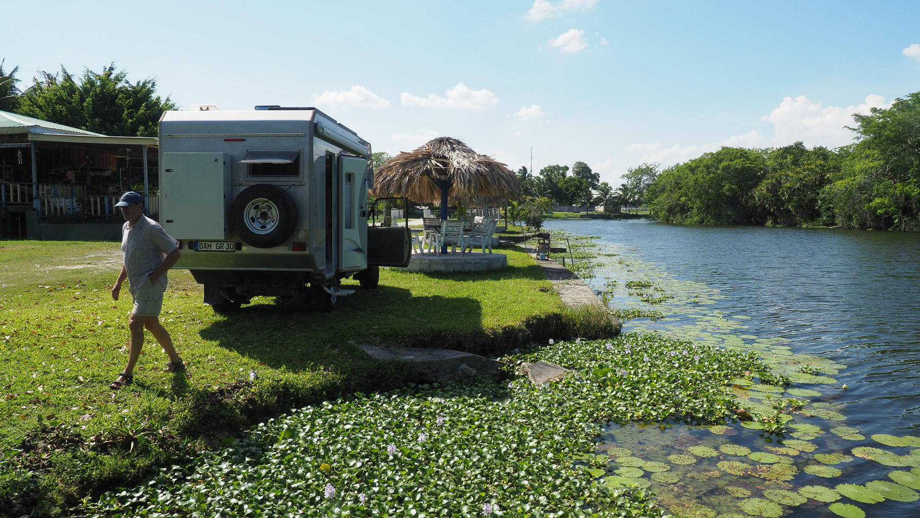 Lamanai Riverside Resort - Campen direkt am Fluss
