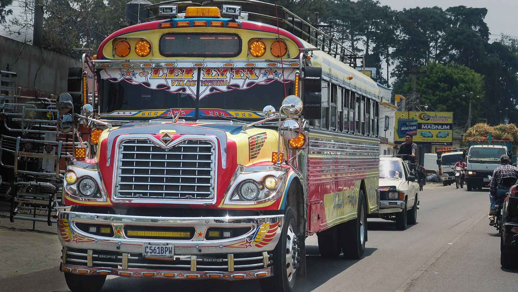 Das geheime Wahrzeichen von Guatemala: die farbenfrohen Chicken-Busse