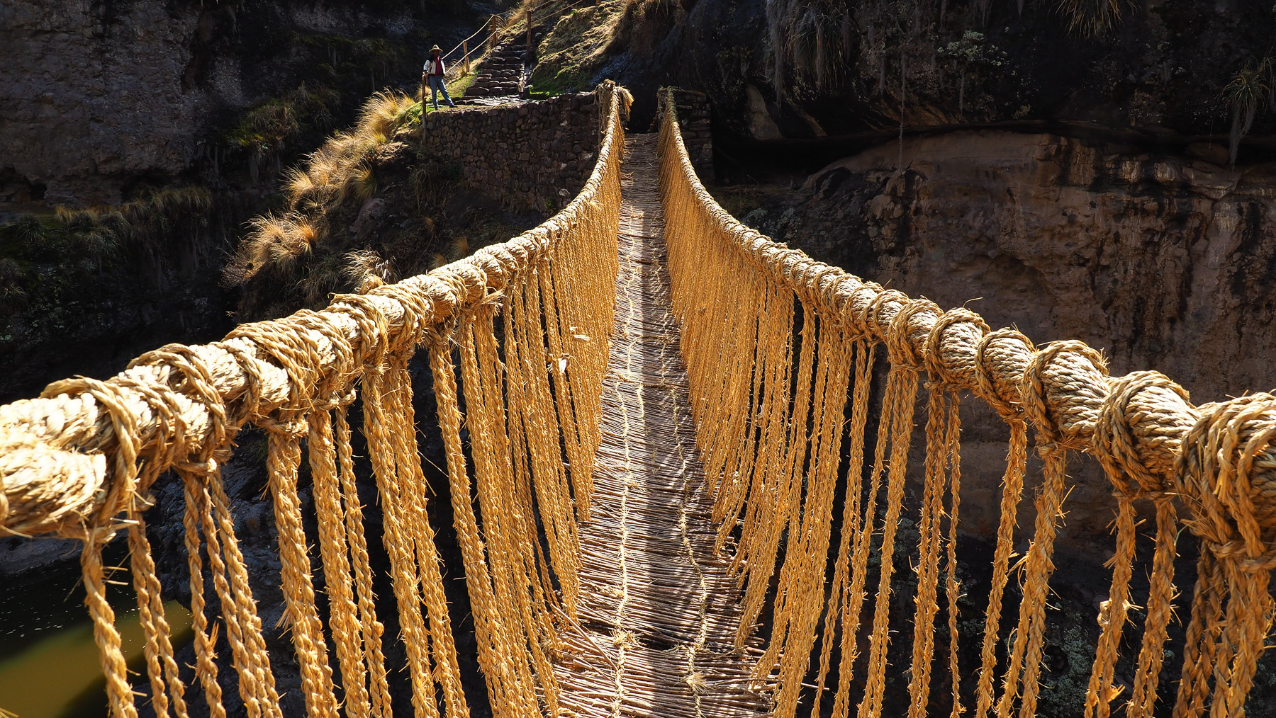 Faszinierende Grass-Brücke von Queswachaka