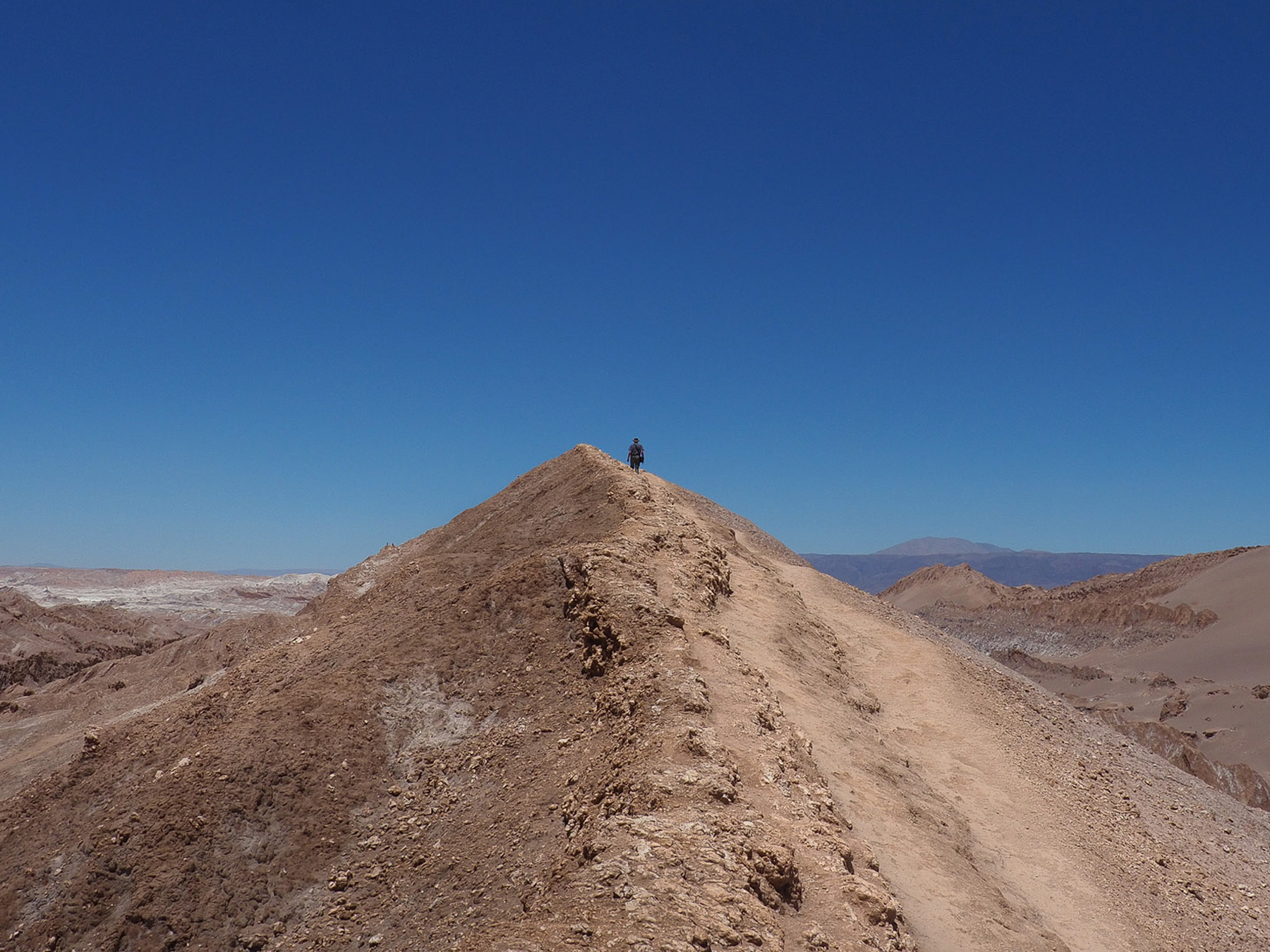 Im Valle de la Luna in der Atacama Wüste