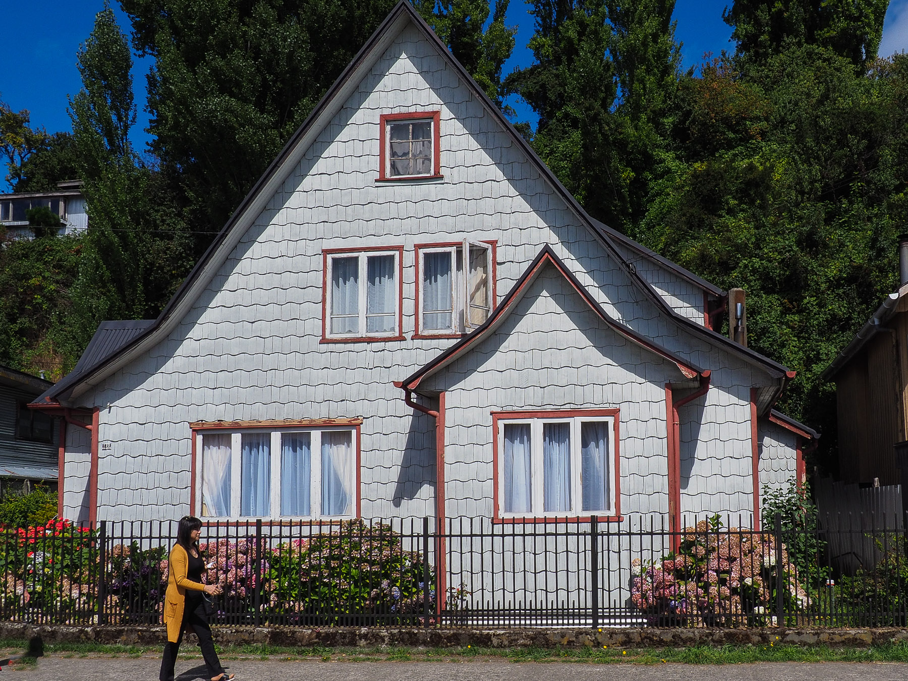Gemütliche keine Holzhäuschen auf Chiloe
