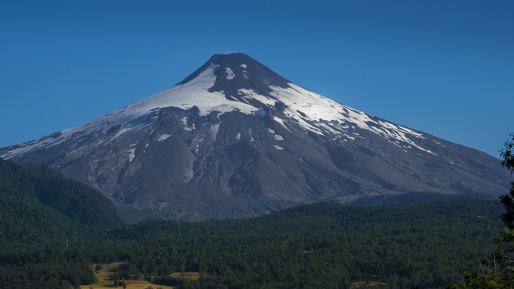 Der aktive Vulkan Villarica